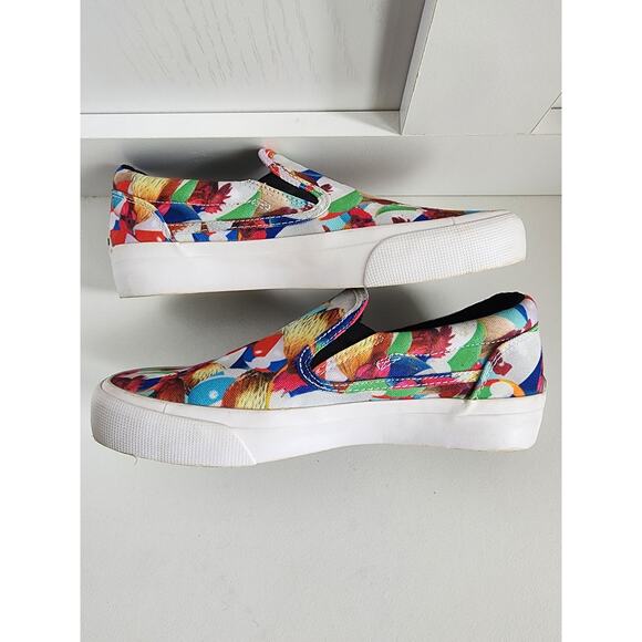 DC Trase Slip-On SP Skate Shoe Women's 6 / Youth 5.5 Chicken Beach Ball Party - Picture 7 of 9